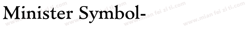 Minister Symbol字体转换